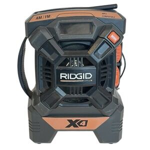 RIDGID X4 18-Volt Lithium-Ion AM/FM Cordless Rugged Radio G5 R84084